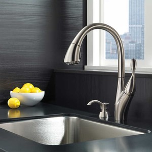 Delta Berkley Pulldown Kitchen Faucet And Soap Dispenser Model