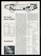 Original Artikel von 1963 AMPHICAR Wasserfahrzeug Amphibienauto 