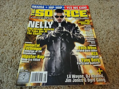 The Source Magazine August 2008 Nelly Immortal Technique TechN9ne