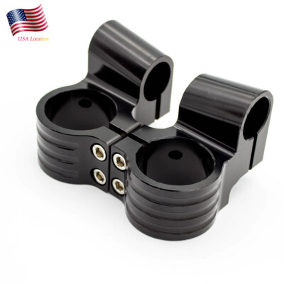 48mm Riser Handle Bar Clip On Fork Heads Universal Aluminum Head Mount CNC