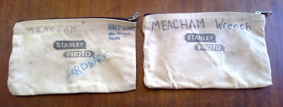 Stanley Proto Zipper Zippered Bag Canvas Tool Pouch 11'' x 6 3/4'' White 2