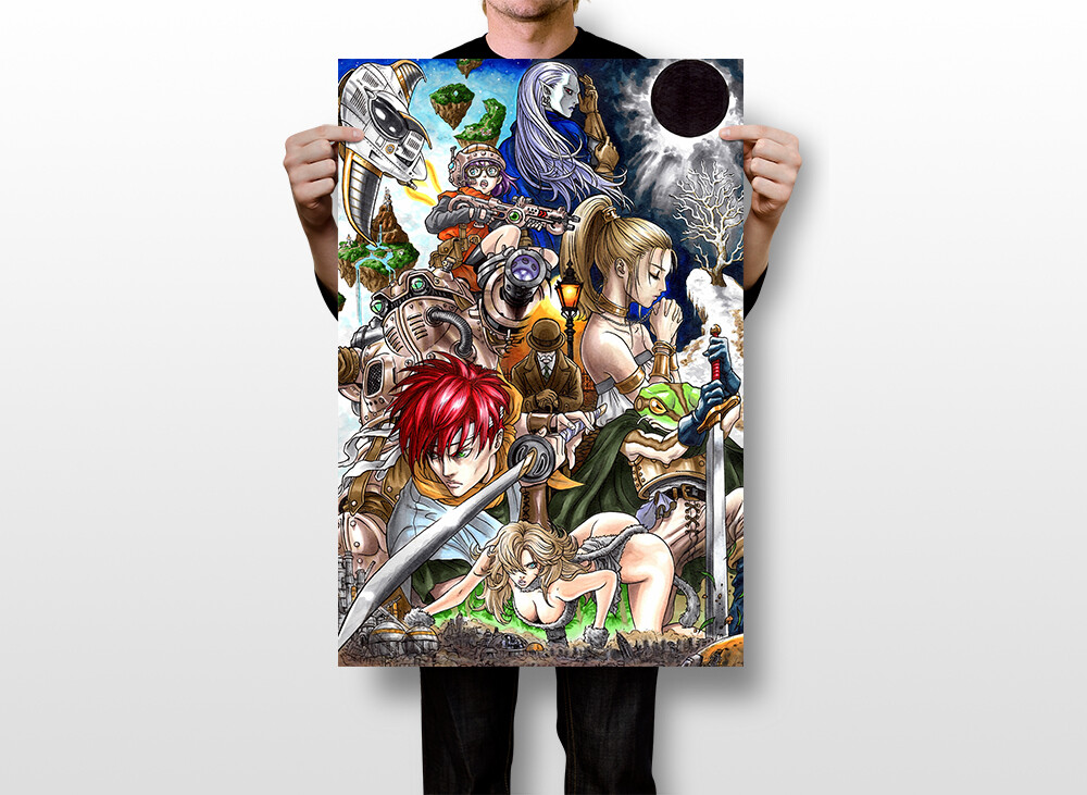Chrono Trigger Super Console Huge Wall Art Home Decor - POSTER