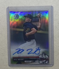 2017 Kyle Wright 1st Bowman Chrome Auto #/499, Atlanta Braves