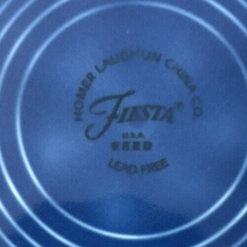 Homer Laughlin 7" Lapis Blue FIESTAWARE Salad/Dessert Plate - Picture 3 of 3