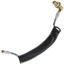 Coil Slider Hose Assembly Fifth Wheel Brass Fittings DOT Standards 10 Feet 