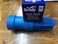 Brady 1-1/2" Foot Valve (Plastic)