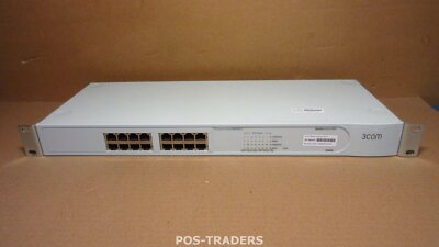 3Com 3C16470 Baseline 2016 16-port 10/100 unmanaged Netzwerk Switch  + RACK EARS