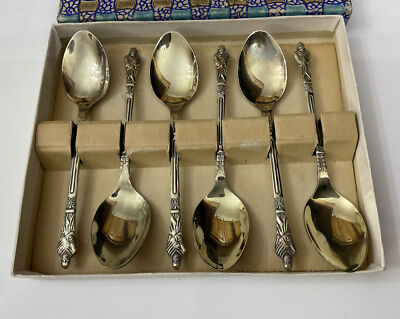 Vintage Silver Plate Apostle Teaspoons Coffee Teaspoons