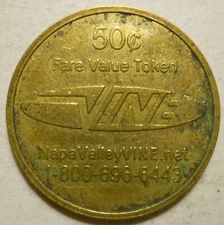 Napa Valley VINE (California) transit token - CA540J