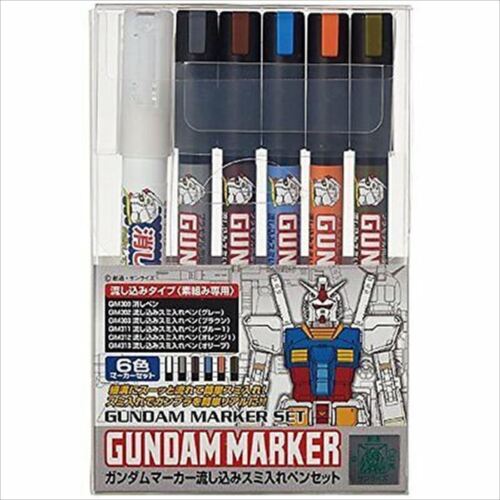 Gundam Marker Ams122 Pouring Inking Pen Set From Japan - Picture 1 of 2