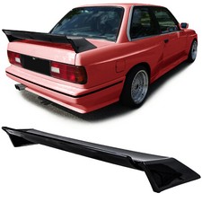 Für BMW 3er E30 Limo Cabrio 1982-1993 Heckspoiler Evo Sport SCHWARZ GLANZ