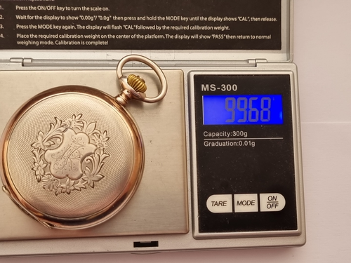 OMEGA - ¡pesado aprox. 100 gramos! Savonnette reloj de bolsillo para hombre 0,800 plata año 1910 - Imagen 13 de 13