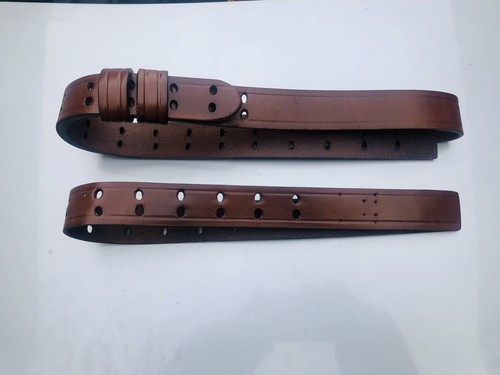 Vintage new old stock military 1 sling dark brown No hardware - Picture 4 of 4