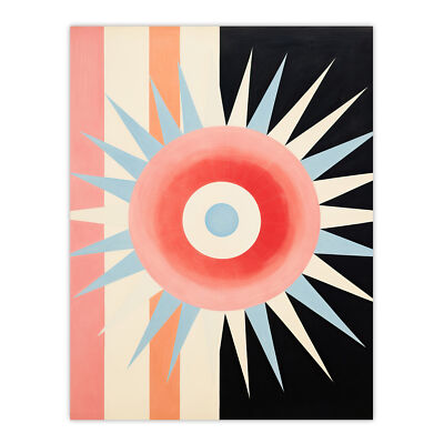 Aquarius Supernova Universe Sun Abstract Minimalist Wall Art Poster Print