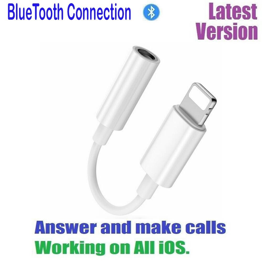 Adapter for iPhone to Jack Connector cable Headphone Aux All iOS  Devices