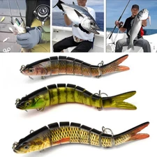 3pcs Artificial Fishing Lure Kit Powerful Fishing Tackle with Sharp Hooks Jig
