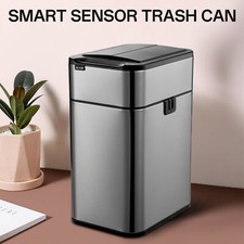 Trash Can Stainless Steel Kitchen Trash Can Automatic Touchless Free Garbage Can