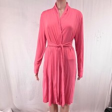 Arabella women  s Robe. Sz S. Rayon Spandex. Coral color.  Long sleeves