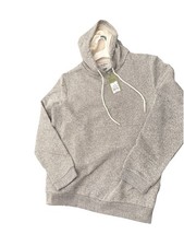Goodfellow Co. Men's Textured Fleece Hooded Sweatshirt - Size Medium Gray New