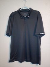Oakley Men's Hydrolix Short Sleeve Polo Shirt Size XL Charcoal Gray Regular Fit