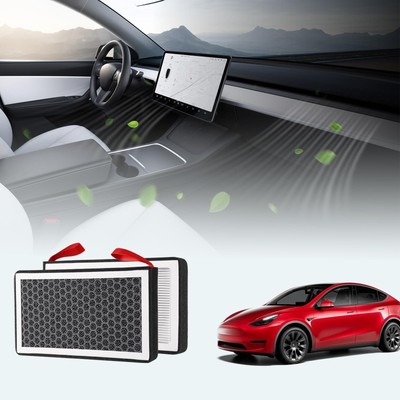 Tesla Model Y & 3 HEPA Air Filter Replacement with Activated Carbon
