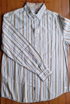 PERRY ELLIS AMERICA Herrenhemd gestreift Gr. L