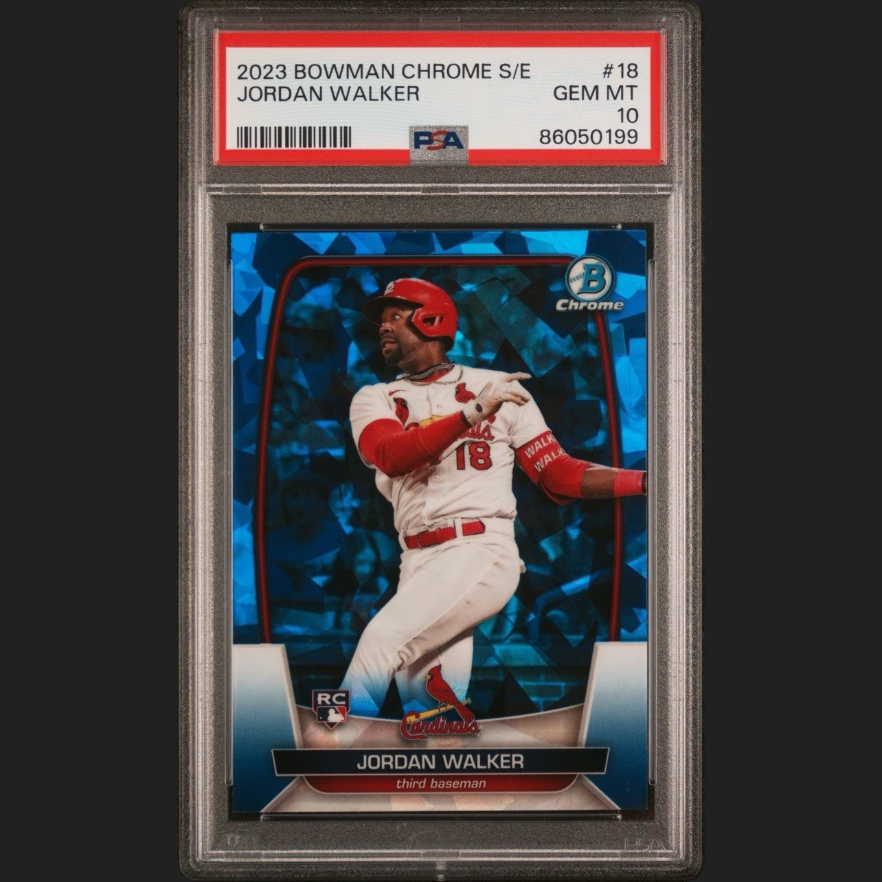 2023 Bowman Chrome Sapphire Edition Jordan Walker #18 (RC) PSA 10