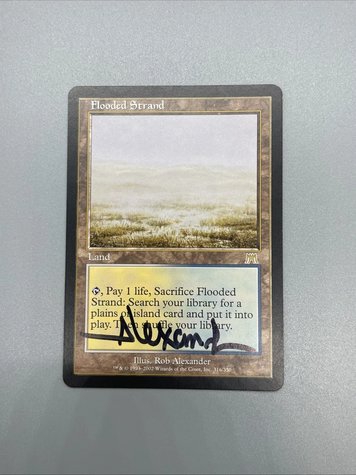 MTG Flooded Strand Onslaught Autographed LP (Listing B) - Image 3 of 4