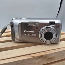 VTG Canon PowerShot A460 Silver 5.0MP Digital Camera 4x Optical Zoom Digicam