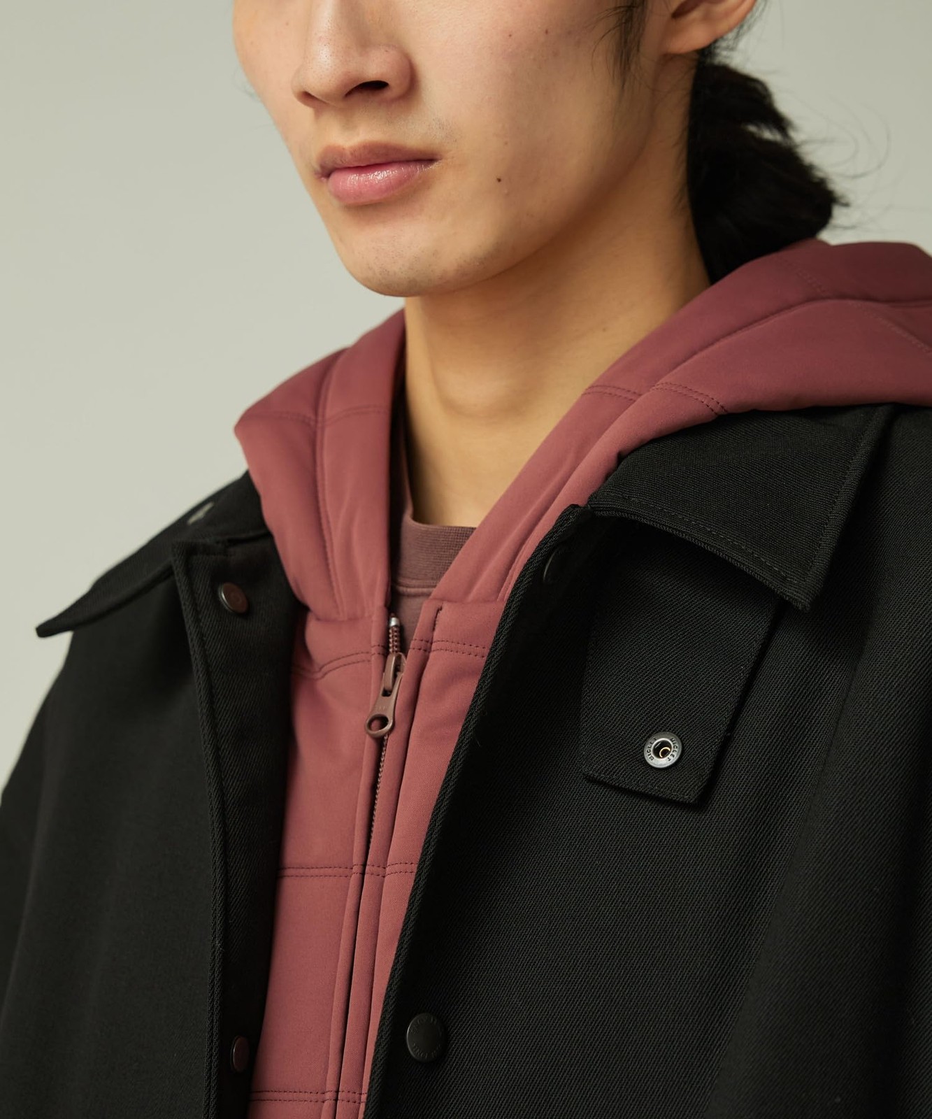 Snow Peak Hybrid Wool Coach Jacket Jk-25Au013, Outerwear, Men'S/Women'S, Black,_ thumbnail 2