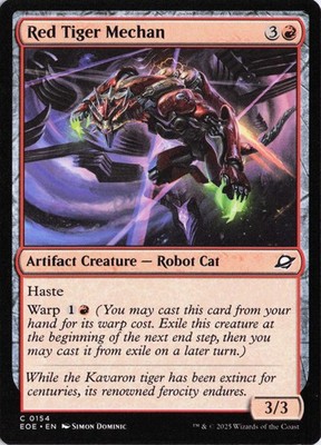 Red Tiger Mechan, #154, EOE, Reg, C - NM