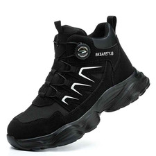 Waterproof Safety Boots Men Steel Toe Light Work Boots Anti-smash Stab-resistant