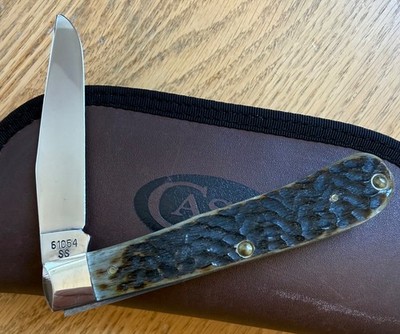 1997 CASE CLUB 1 BLADE TRAPPER KNIFE #61054 SS NEVER USED IN