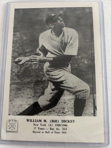 1963 Hall Of Fame PICTURE PACK 5X7 Photo Bill Dickey NY YANKEES - Picture 2 of 4