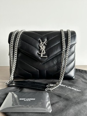 NEW] SAINT LAURENT Loulou Small YSL Black Shoulder Bag in  display picture 1