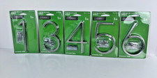 Everbilt Assorted House Numbers Satin Nickel 5 In Floating Flush Lot 1 3 4 5 6