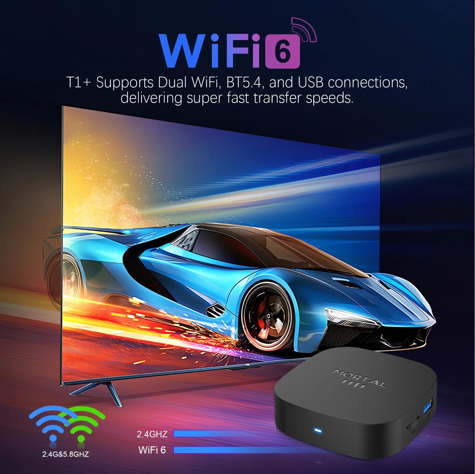 Smart TV Box T1 RK3518 Android con Wifi 6 e BT 5.4 foto 4