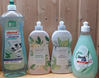 Domol Denk Mit Geschirrspülmittel Ginger White, Lime & Rosemary, Balsam Aloe Ver