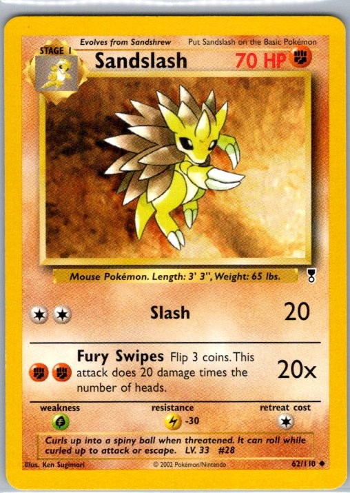 Sandslash 062/110 Uncommon Legendary Collection LP