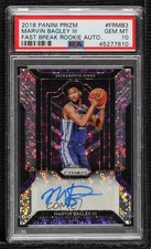 2018-19 Panini Prizm Fast Break Rookie Marvin Bagley III PSA 10 GEM MT Auto 0y8e