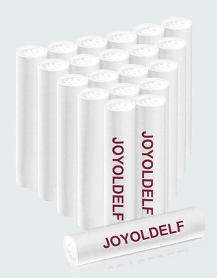 Joyoldelf 9mm Pipe Filters- 60Count Carbon 60 Count (Pack of 1), white 
