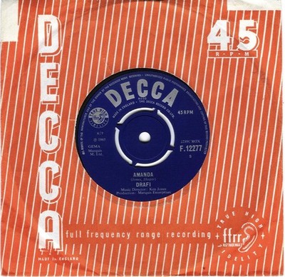 7'' DRAFI DEUTSCHER Amanda / I'm In Love F12277 Decca UK