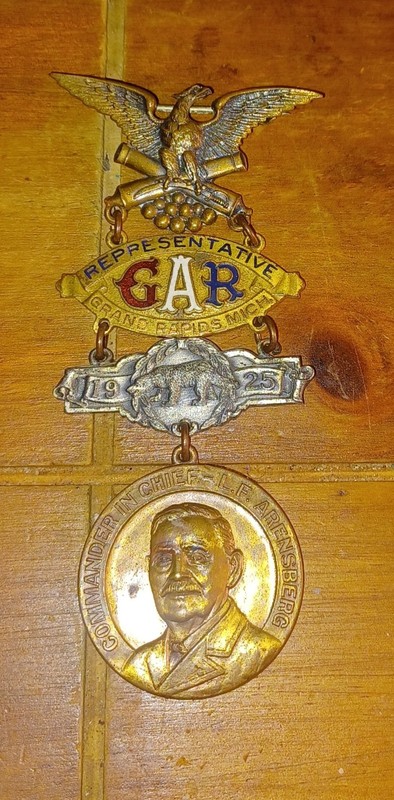 1925 GRAND RAPIDS MICHIGAN ~GAR NATIONAL DELEGATE BADGE