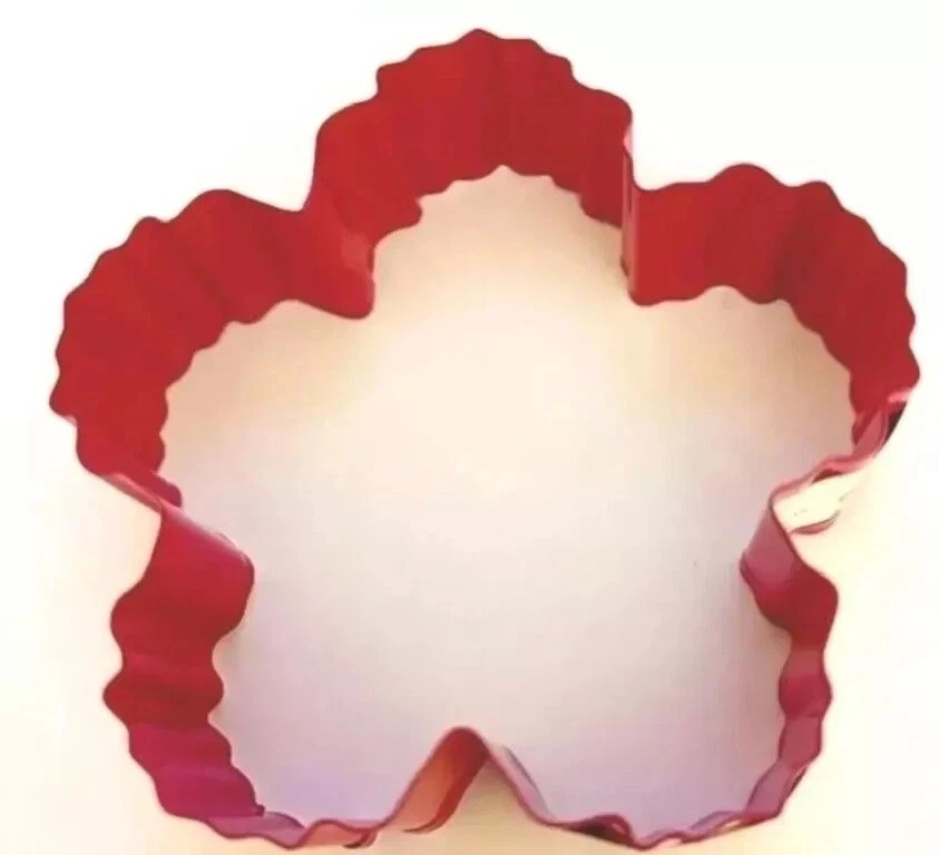 2 CORTADORES DE GALLETAS en forma de hibisco Wilton metal tamaño estándar flor tropical Foto 2 de 2