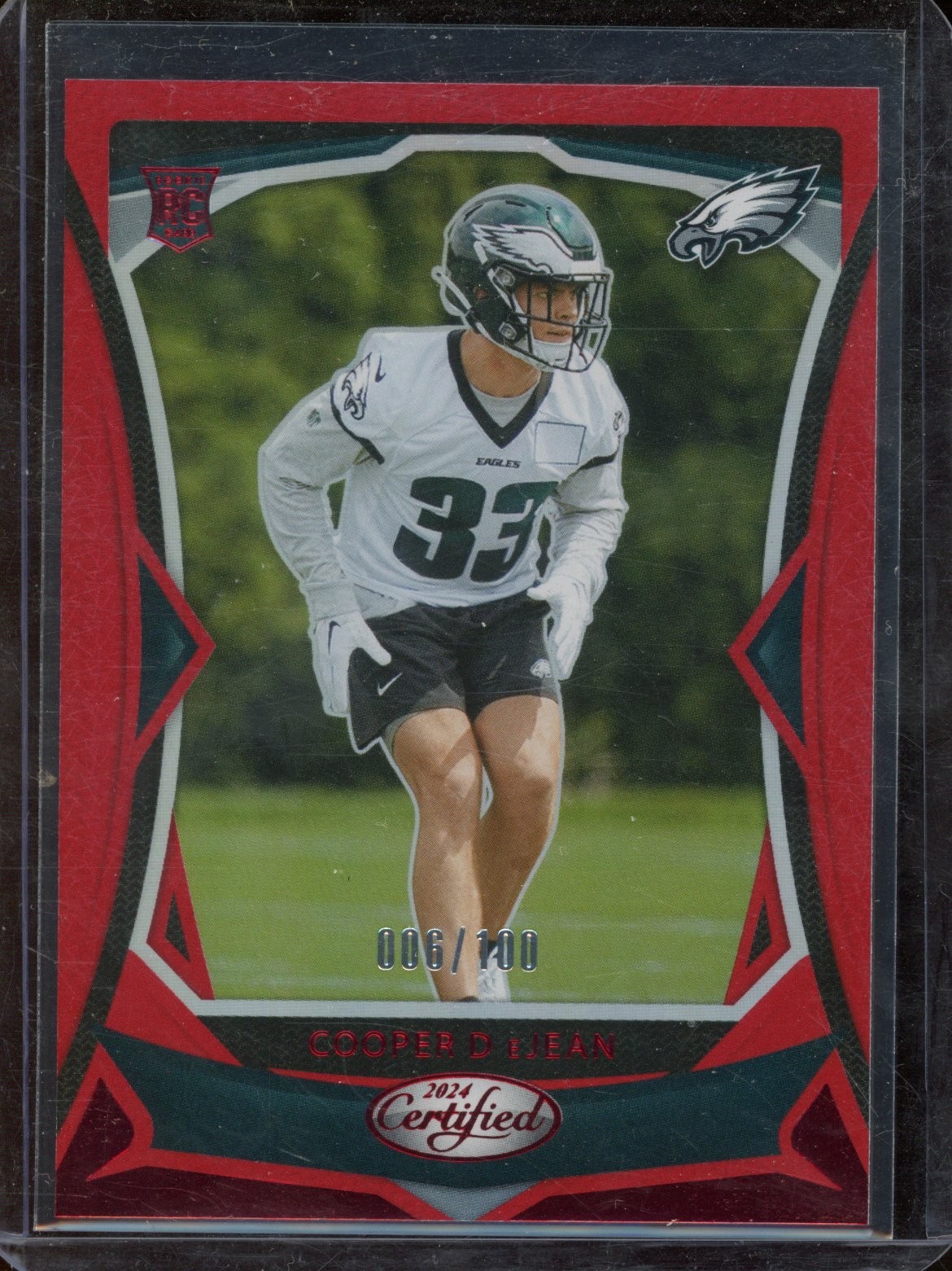 2024 Certified Cooper DeJean #131 Red Mirror RC /100