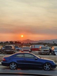 Edler MERCEDES BENZ CLK 200 mit Holzlenkrad und Lederausstattung c209 kompressor