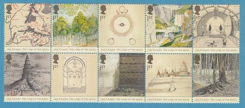 GB 2004 - LORD OF THE RINGS TOLKIEN Set of 10 Stamps SG 2429 - SG 2438 MNH
