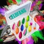 12x Trout Spoons Set 3g Trout Lures Troutbaits Trout Flasher With Box