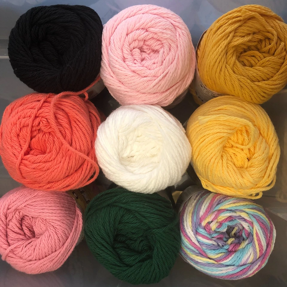 Lote de 2- HILOS DE ALGODÓN Melocotones y Crema o Sugar 'n Cream-30+ COLORES DISPONIBLES Foto 3 de 4