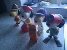 snoopy plastic figures, set of 4. MacDonalds 2000. Collectible